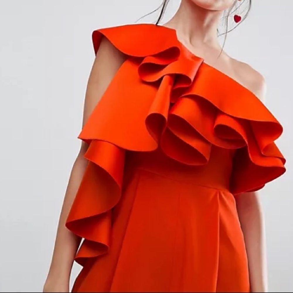 ASOS Premium Occasion Jumpsuit with Ultimate Ruffle